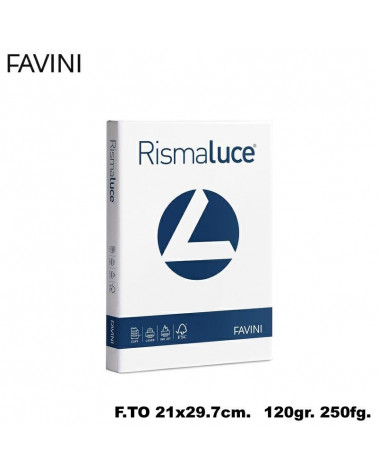 FAVINI RISMALUCE A4 120gr.250fg.BIANCA-FOTOCOPIE