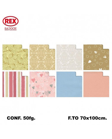 REX CARTA REGALO RASO 50fg.R4450GEM