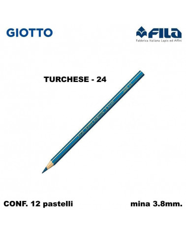 GIOTTO PASTELLO SUPERMINA N.24 TURCHESE 24 [12PZ]