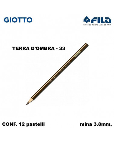 GIOTTO PASTELLO SUPERMINA N.33 TERRA D'OMBRA 33 [12PZ]