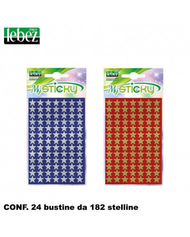 LEBEZ STELLE ORO/ARGENTO PICCOLE 80399[24PZ]