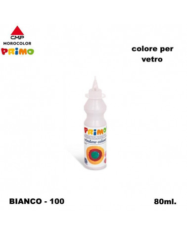 PRIMO COLORE PER VETRO  BIANCO 100 [6PZ]