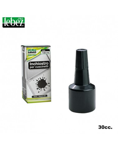 LEBEZ INCHIOSTRO PER TIMBRI 30CC. NERO