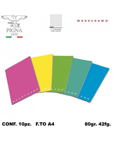 MONOCROMO MAXI FLUO 80GR.4MM [10PZ]