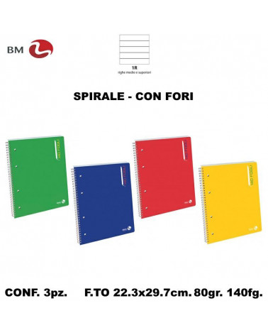 MAXI SPIRALE FORI 1R BM80-140FG.-1R [3PZ]