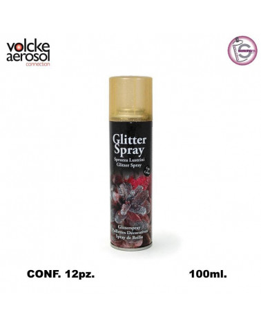 GLITTER SPRAY ORO 100ML.[12PZ]