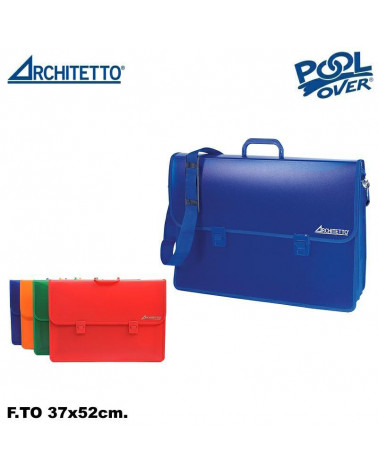 ARCHITETTO VALIGETTA PPL 37X52 2 CHIUSURE COLORATA 98722