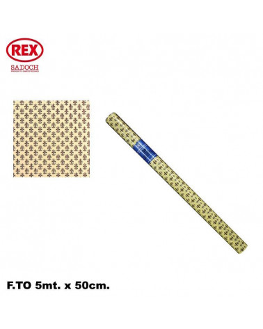 REX ROTOLO LAVABILE 0,50X5MT. CASSETTO-MARRONE