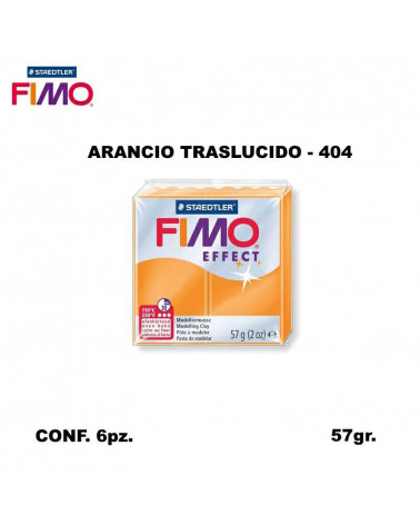 STAEDTLER PASTA FIMO EFFECT 8020-404 ARANCIO TRASLUCIDO [6PZ]