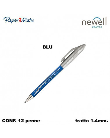 PAPER MATE SFERA FLEXGRIP ELITE  BLU-SCATTO [12PZ]