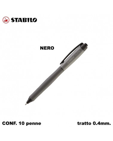 STABILO SFERA GEL PALETTE NERO 10pz.