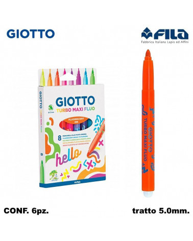 GIOTTO TURBO MAXI FLUO 8COLPENNARELLO [6PZ]
