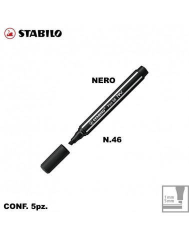 STABILO PEN 68 MAX N.46 NERO [5PZ]
