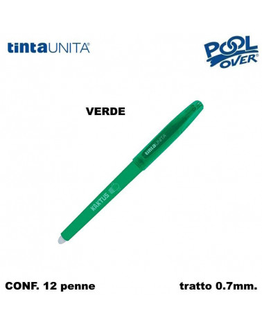 TINTA UNITA SFERA KAKTUS CANCELLABILE 0,7 12PZ.VERDE