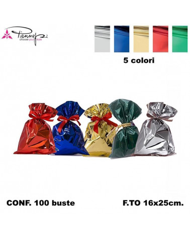 PNP BUSTE REGALO NATALE 16x25 [100PZ]