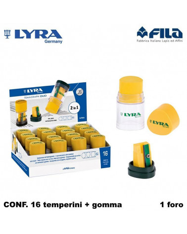 LYRA TEMPERINO CONTENITORE+GOMMA  [16PZ]