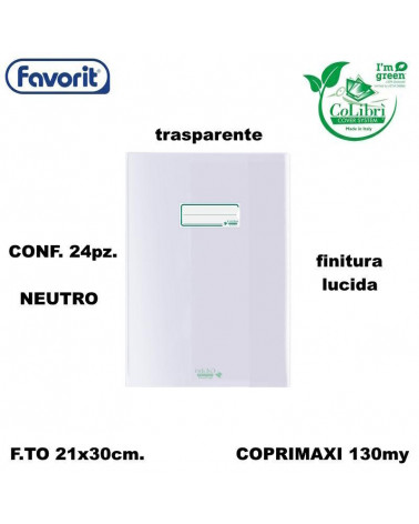 COLIBRI COPRIMAXI 130MY TRASPARENTI NEUTRO [24PZ]