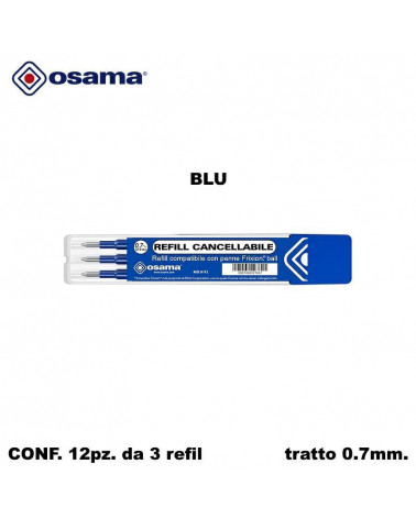 OSAMA REFIL GEL RISCRIVI 3PZ.12CF. BLU