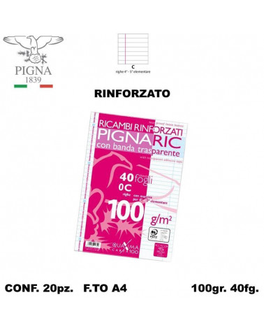 PIGNA RICAMBIO A4 RINFORZATO C [20PZ]