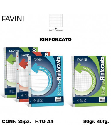 FAVINI RICAMBIO A4 RINFORZATO A [25PZ]
