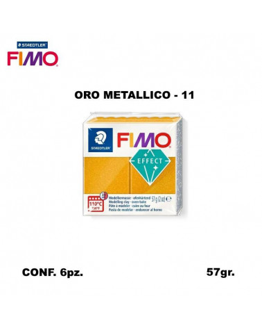 STAEDTLER PASTA FIMO EFFECT 8020-11 ORO METALLICO [6PZ]