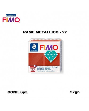 STAEDTLER PASTA FIMO EFFECT 8020-27 RAME METALLICO [6PZ]