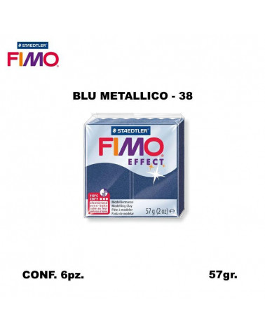 STAEDTLER PASTA FIMO EFFECT 8020-38 BLU METALLICO [6PZ]