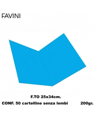 FAVINI CARTELLE ATTI AZZURRO [50PZ]