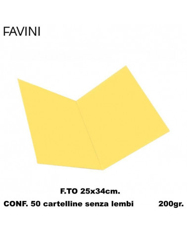 FAVINI CARTELLE ATTI GIALLO [50PZ]