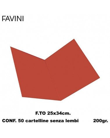 FAVINI CARTELLE ATTI ROSSO [50PZ]