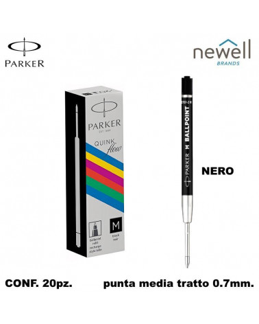 PARKER REFIL SFERA NERO-MEDIO [20PZ]