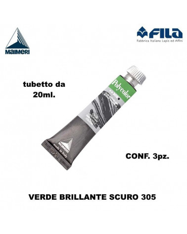 MAIMERI TEMPERA ACRILICA 20ML VERDE SCURO 305 [3PZ]