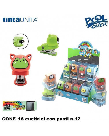 TINTA UNITA ZOO ESP 16 CUCITRICI MINI+PUNTI