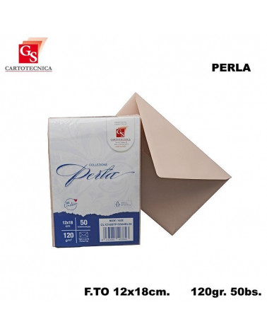 GS BUSTE PERLA NUDE 50PZ.120GR.12X18