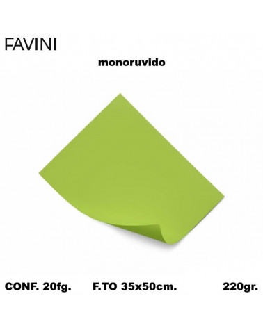BRISTOL FAVINI MONORUVIDO 35x50 PISTACCHIO [20FG]