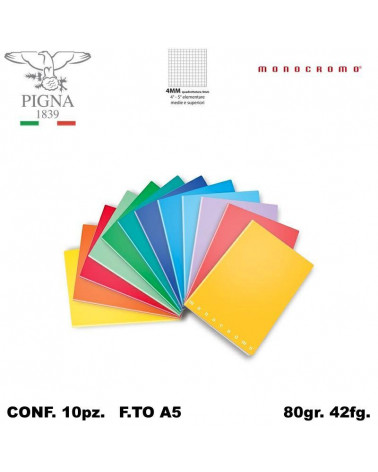 MONOCROMO QUADERNO 42FG. 4MM [10PZ]