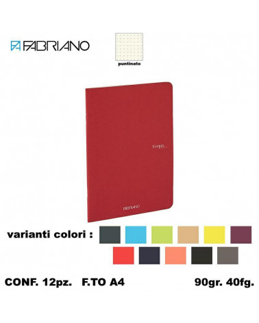 FABRIANO MAXI ECOQUA PUNTINATO A4 90gr.40fg. [12PZ]