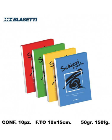BLASETTI SCHIZZI A PARTE A6 10X15 BLOCCO [10PZ]