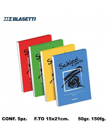 BLASETTI SCHIZZI A PARTE A5 15X21 BLOCCO [5PZ]