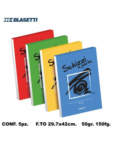 BLASETTI SCHIZZI A PARTE A3 29,7X42 BLOCCO [5PZ]