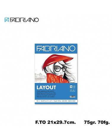 FABRIANO LAYOUT A4 75G.70FL.
