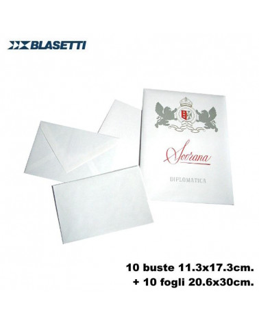 BLASETTI CARTA LETTERE DIPLOMATICA TASCHETTA SOVRANA 0567
