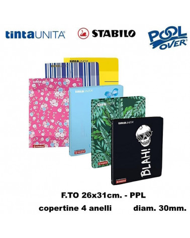 TINTA UNITA COPERTINA A4 4 ANELLI PPL 030 STABILO 50293