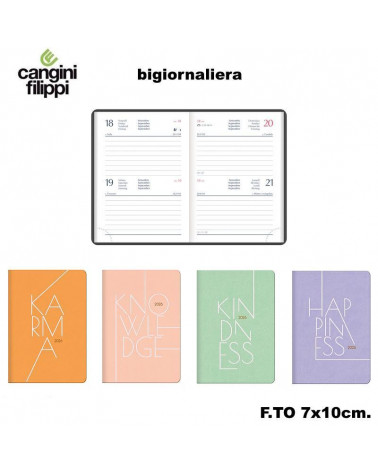 CANGINI FILIPPI AGENDA BIGIORNALIERA 7X10 110VZ