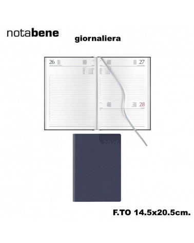 NOTABENE AGENDA GIORNALIERA S/D 14,5X20,5 4401C FLEX THERMO BLU CINA