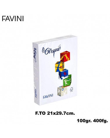 FAVINI CARTA A4 100gr.400fg.LE CIRQUE BIANCA-FOTOCOPIE