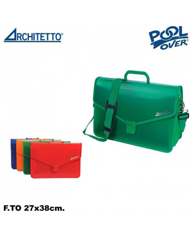 ARCHITETTO VALIGETTA PPL 27X38 1 CHIUSURA COLORATA 98720