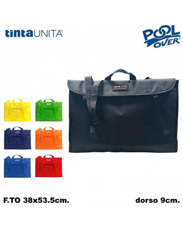 TINTA UNITA VALIGETTA SKYBAG IN TESSUTO BIG C/TRACOLLA 38x53.5x9