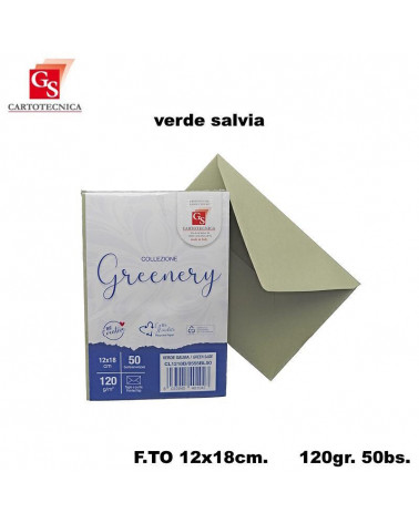 GS BUSTE GREENERY VERDE SALVIA 50PZ.120gr.12X18