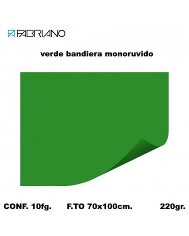 BRISTOL MONORUVIDO 70X100 VERDE BANDIERA[10FG]
